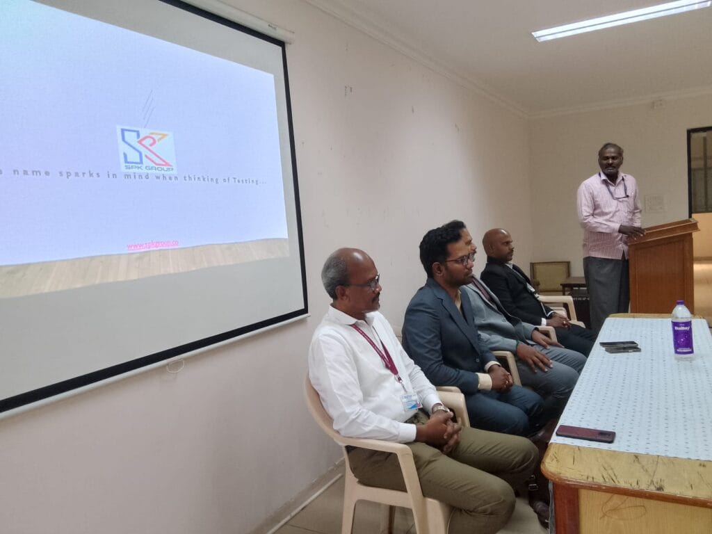 Campus Drive was conducted by M/s. SPK Power Intra Pvt Ltd.,